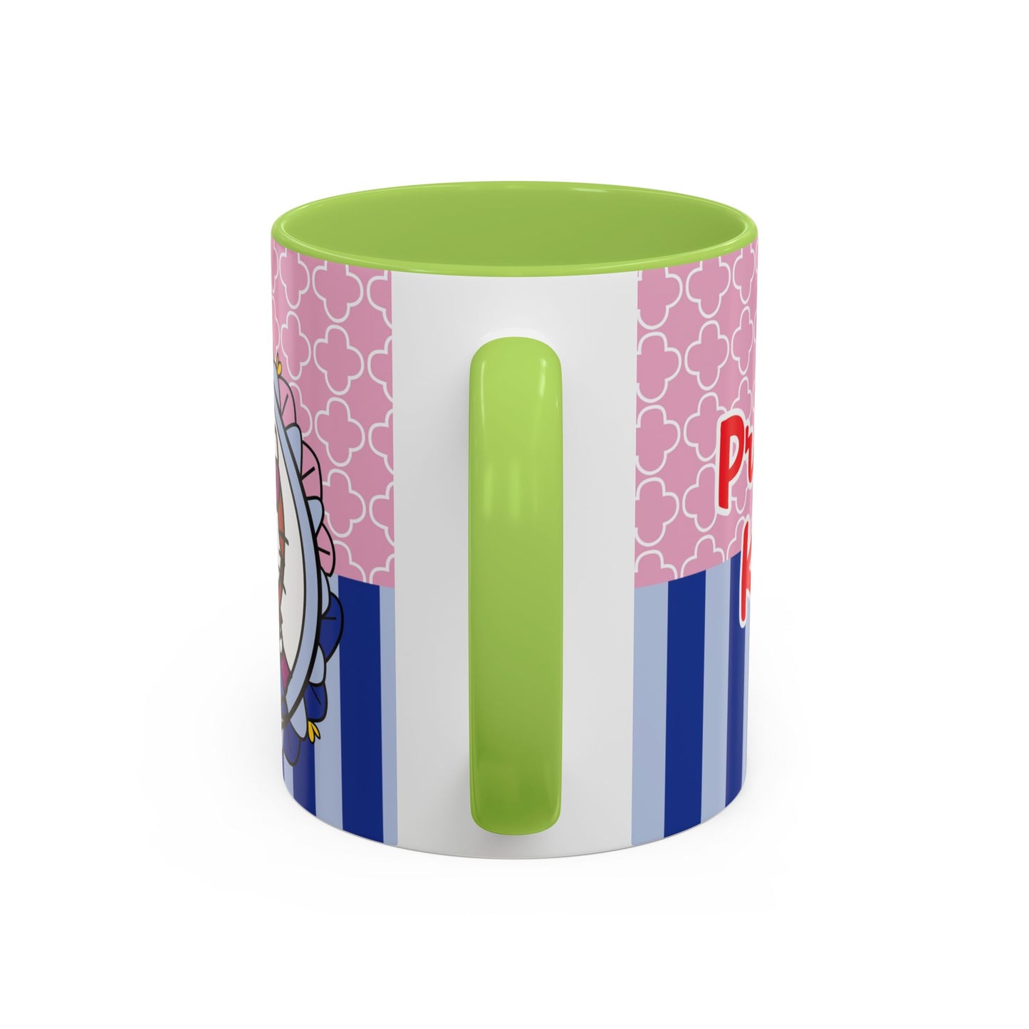 Princess Kitty Hello Kitty Accent Coffee Mug | Cute Pink & Blue 11/15oz