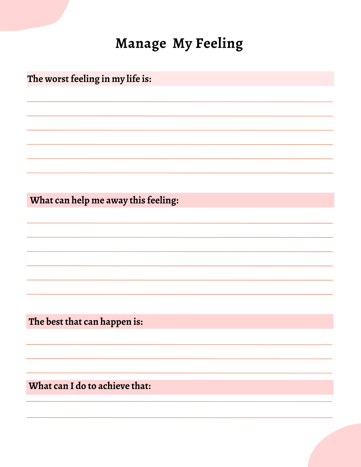 Gratitude Journal With Prompts | Digital Download