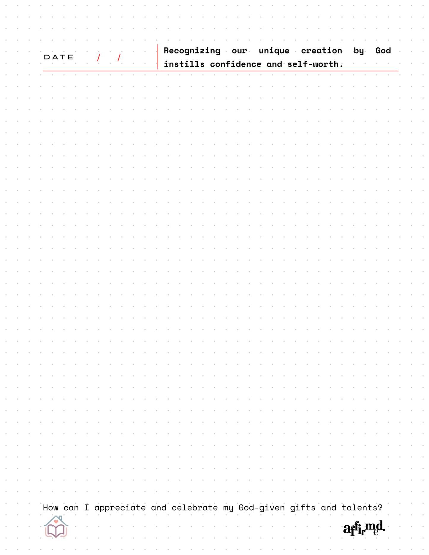 Affirmed | 60 Days of Daily God-Inspired Affirmations - Devotional Journal