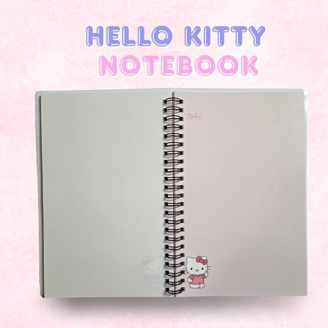 Hello Kitty Inspired Laminated Notebook | 60 Pages