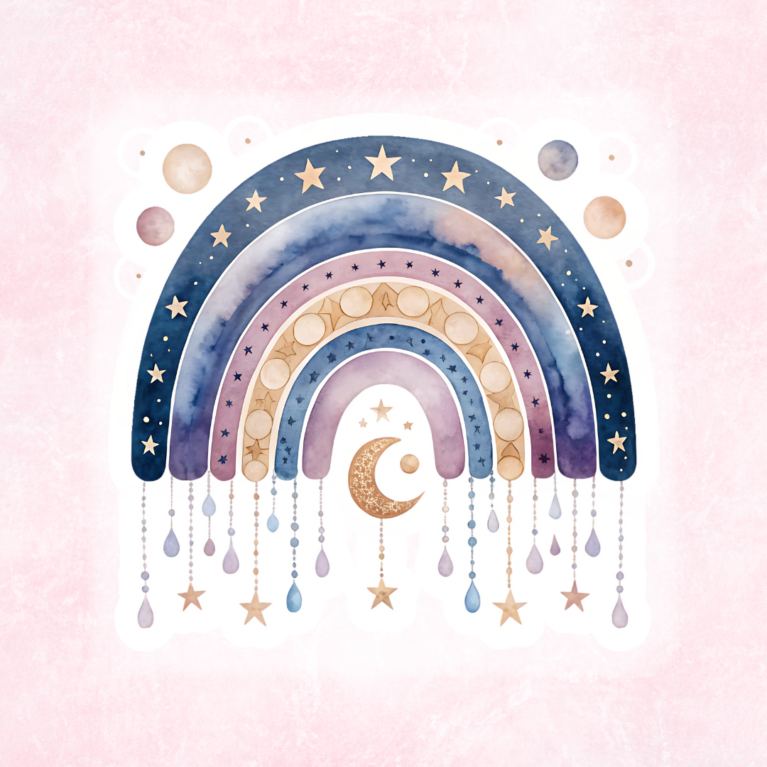 Holographic Rainbow Sticker Collection | Vinyl Water Resistant Stickers