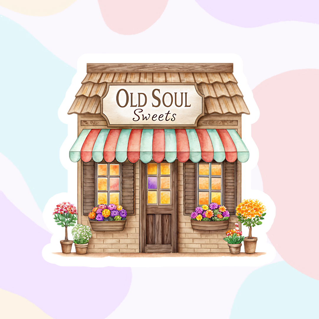 Village Shop Collection | Glossy Vinyl Stickers