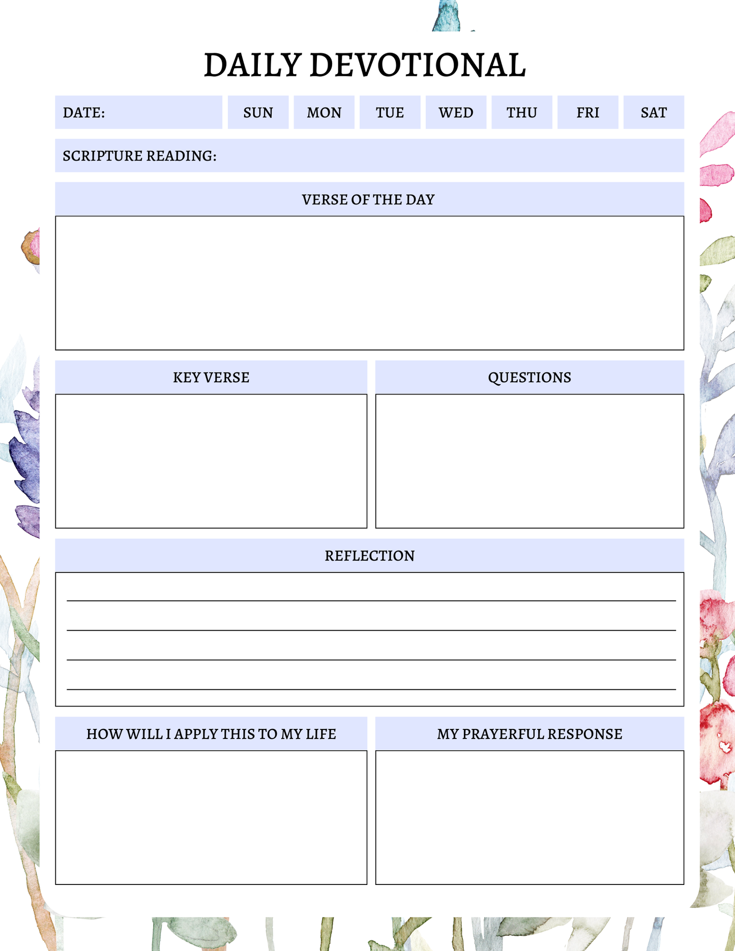 Daily Devotional Journal | Digital Download