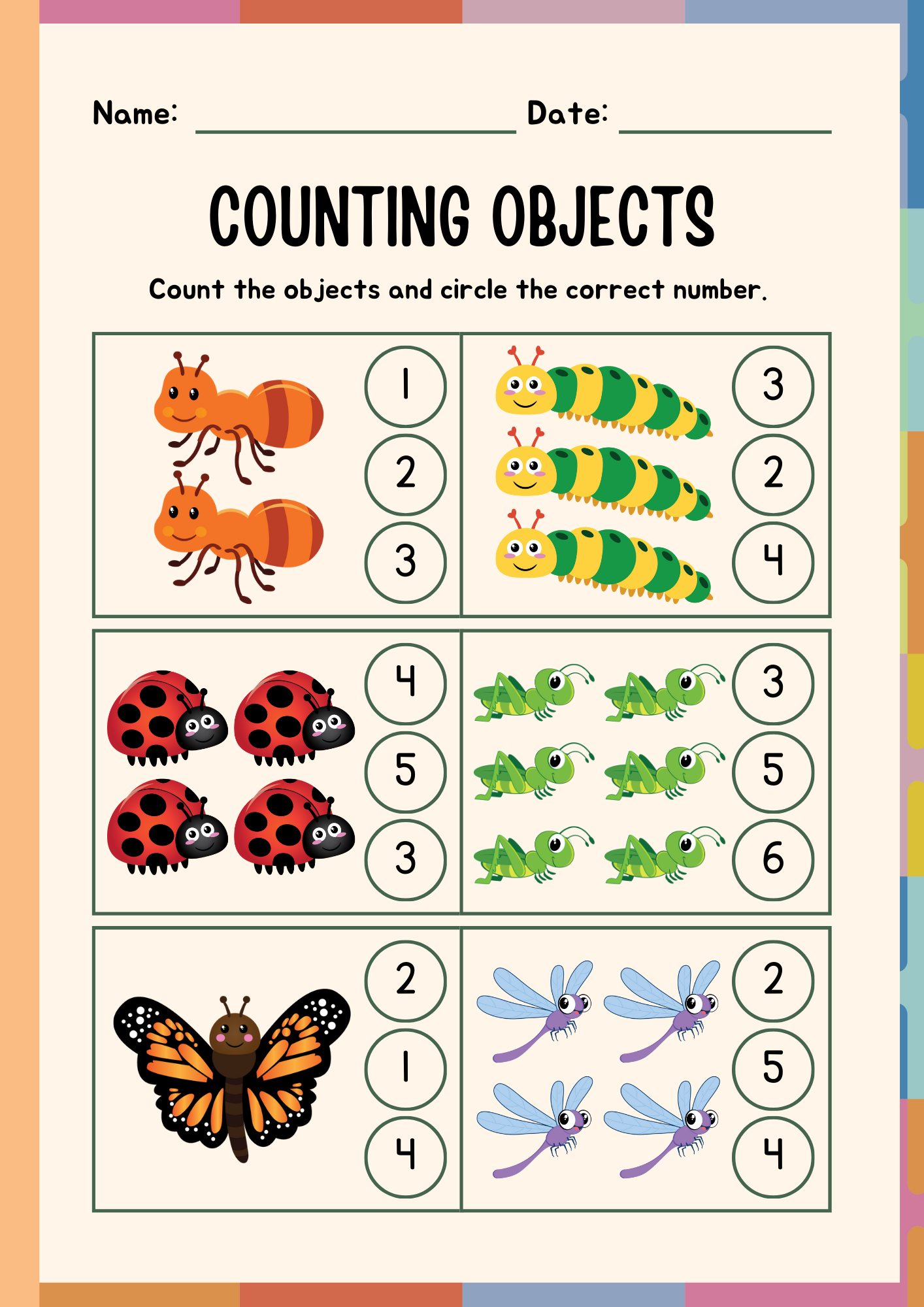 Colorful Pre-school Learning Pack | Digital Download