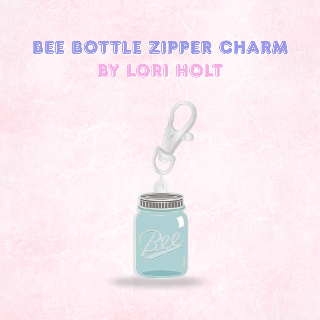 Happy Enamel Zipper Charms by Lori Holt