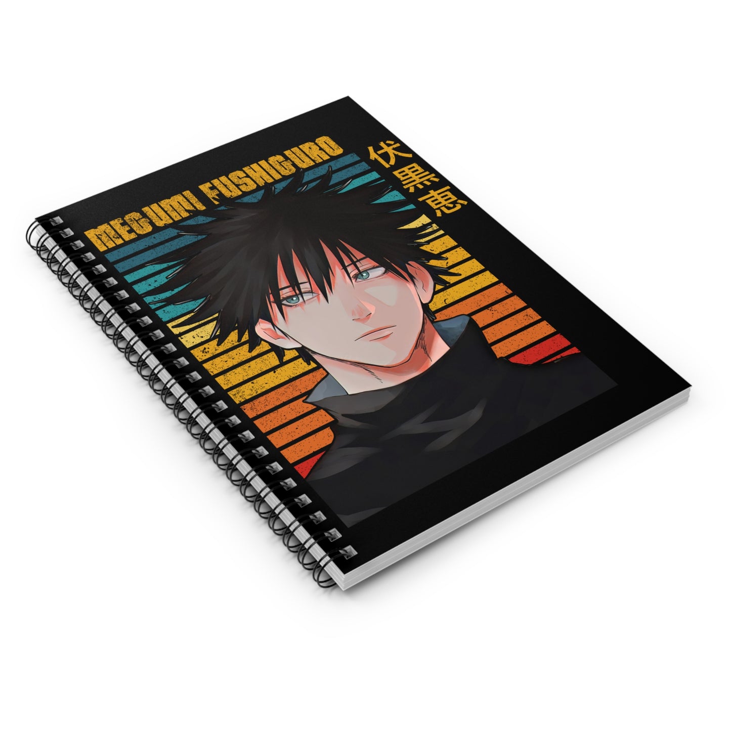 Megumi Fushiguro Notebook Spiral Notebook | Anime Character Ruled Journal
