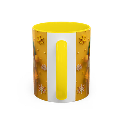 Yellow Sweater Santa Mug | Accent Coffee Mug