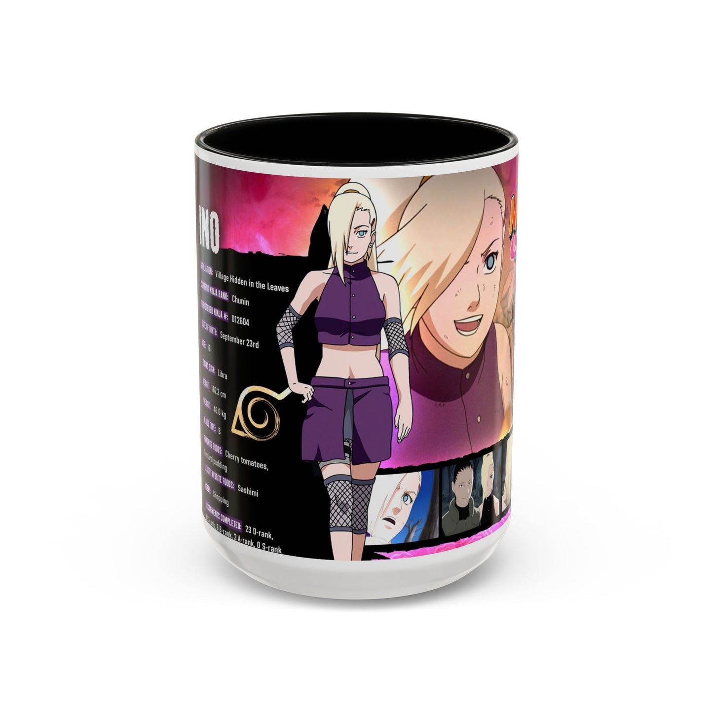 Naruto Shippuden Ino Anime Accent Coffee Mug — 11/15oz