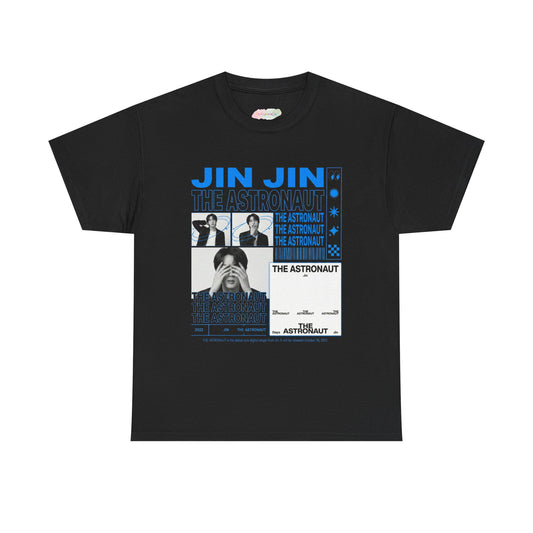 Jin Jin The Astronaut Graphic Tee | K-Pop Photo Collage Shirt