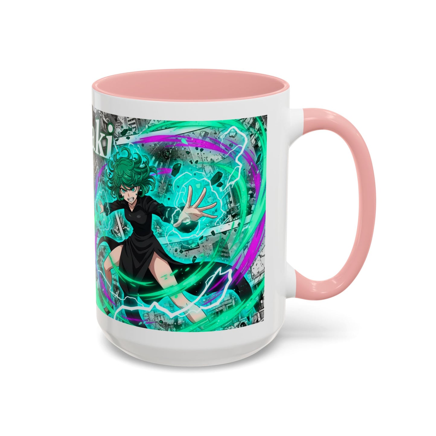 Accent Coffee Mug - Anime Girl Psychic Power Design (11/15oz)
