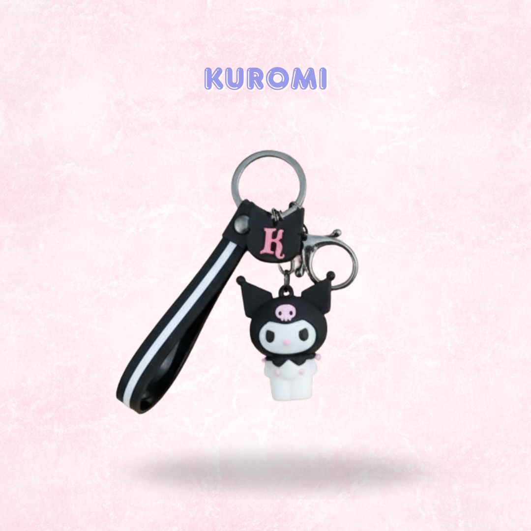Kawaii Wristlet/ Key fob charms