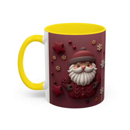 Cute Santa Face Holiday Mug | Christmas Accent Coffee Mug
