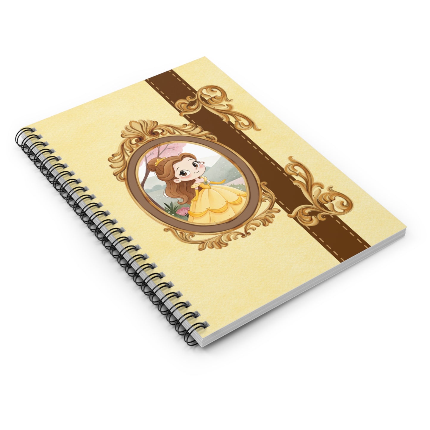 Princess Portrait Spiral Notebook | Ruled Journal