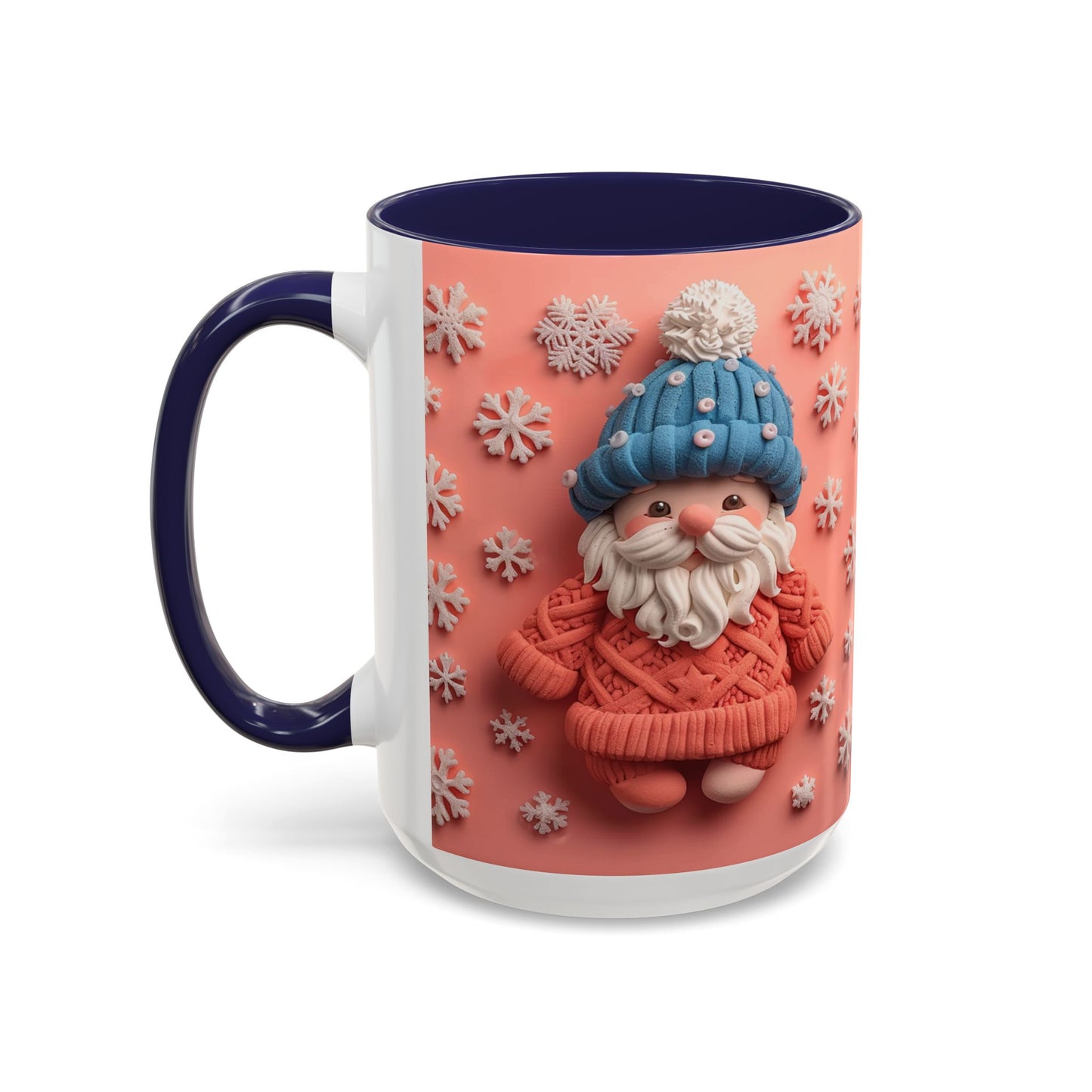 Knit Gnome with Snowflakes Mug | Accent Coffee Mug 11oz 15oz