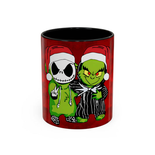 Grinch Jack Skellington Christmas Mug | Accent Coffee Mug