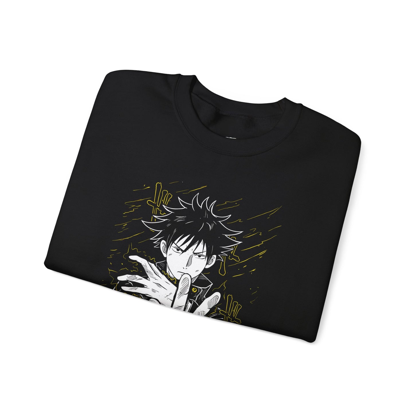 Anime Sorcerer Illustration Sweatshirt | Manga Magic Crewneck