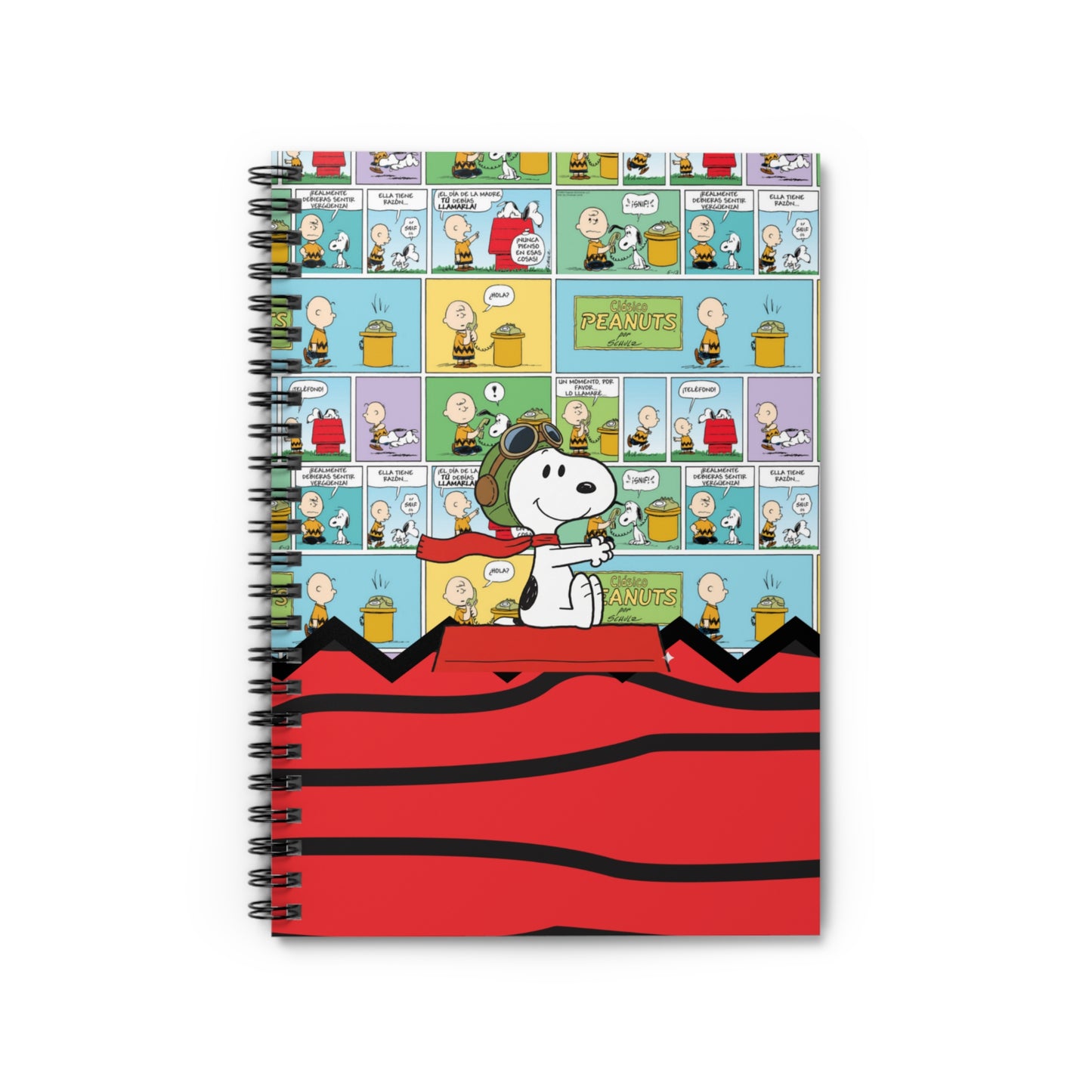 Snoopy Comic Strip Notebook | Spiral Ruled Notebook