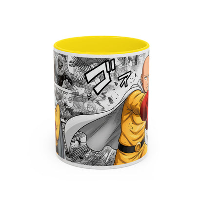 Anime Fist Coffee Mug  Dynamic Manga Collage Accent Mug (11/15 oz)