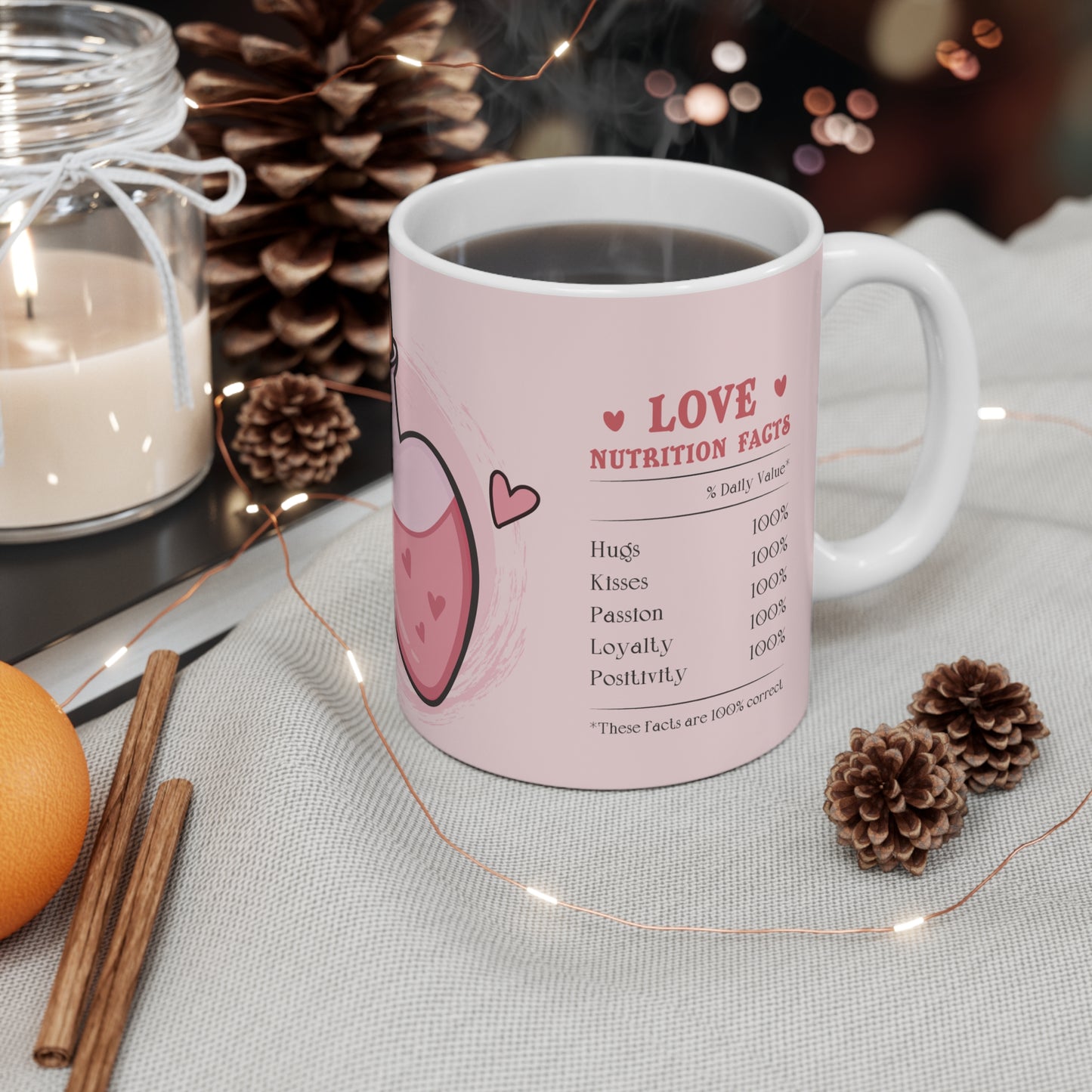 Personalized Love Potion Mug | Heart Bottle Coffee Tea Cup