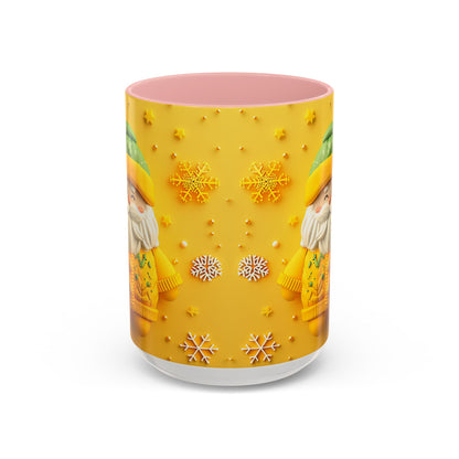 Yellow Sweater Santa Mug | Accent Coffee Mug