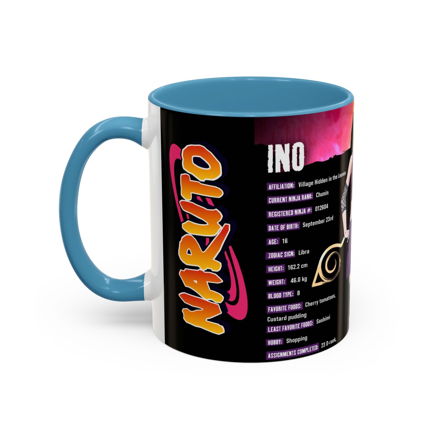 Naruto Shippuden Ino Anime Accent Coffee Mug — 11/15oz