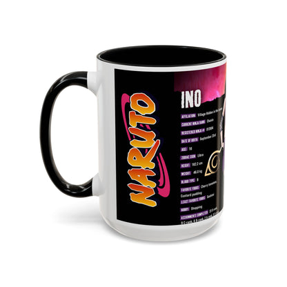 Naruto Shippuden Ino Anime Accent Coffee Mug — 11/15oz