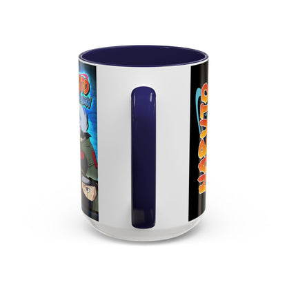 Naruto Kakashi Accent Coffee Mug — Anime Character Collage 11/15oz