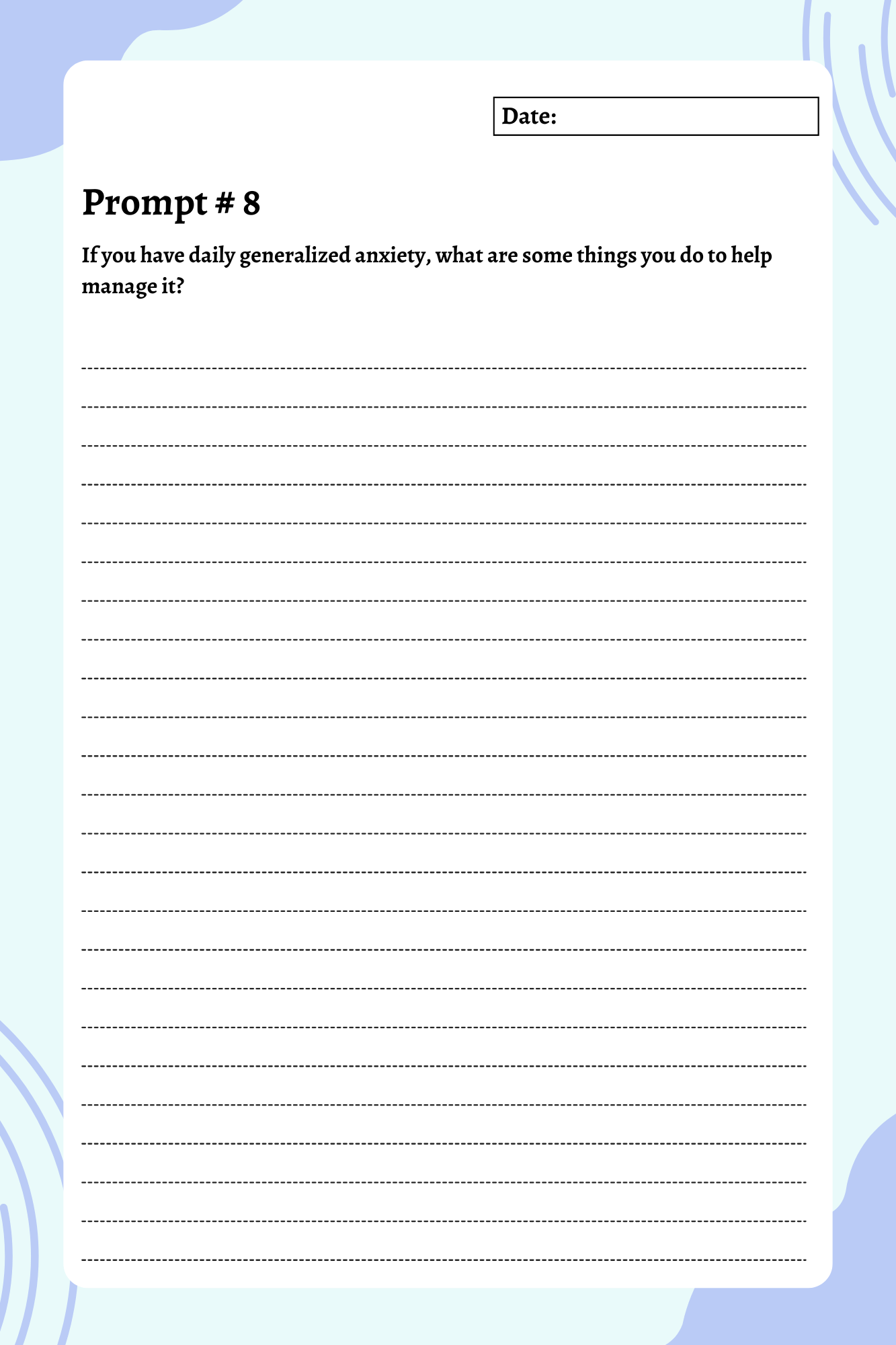 200 Mental Health Prompts Journal | Digital Download