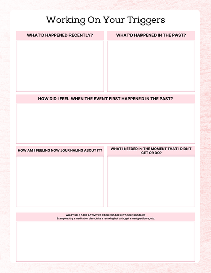 PTSD & Trauma Processing  Workbook | Digital Download