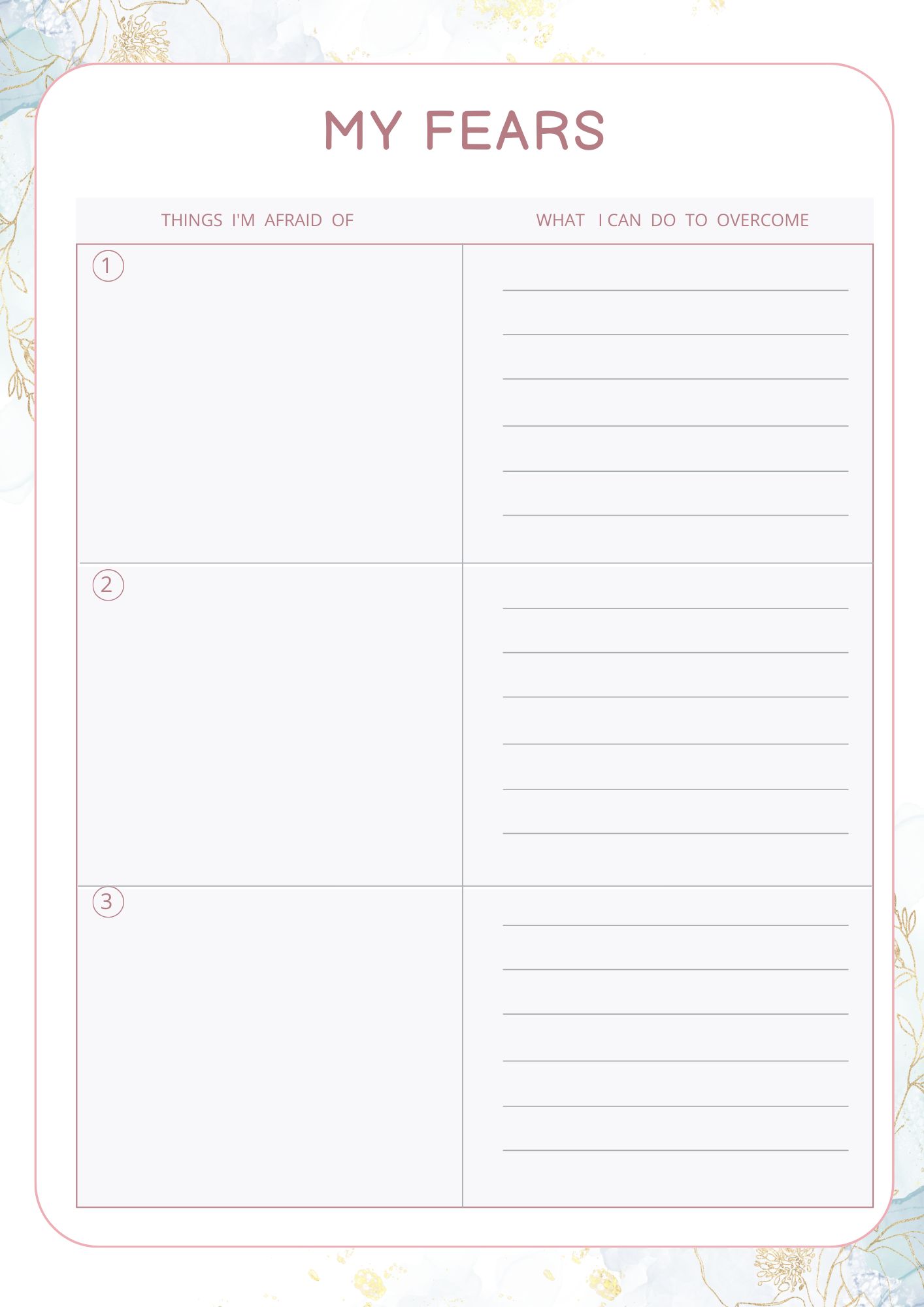 Self Confidence Planner | Digital Download