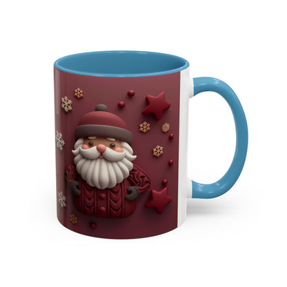 Cute Santa Face Holiday Mug | Christmas Accent Coffee Mug