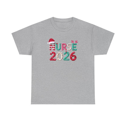 Nurse 2026 Christmas Tee Holiday Nursing Grad TShirt