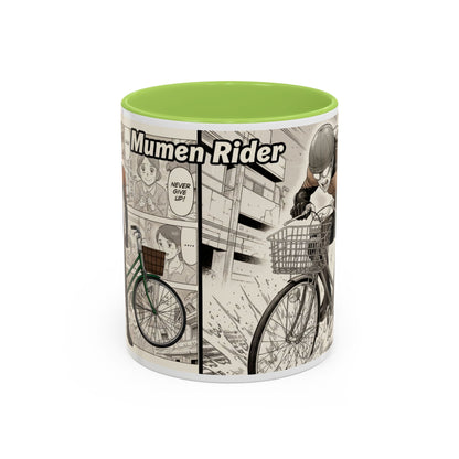 Mumen Rider Comic Panel Coffee Mug  Anime Hero Bike Design (11/15oz)