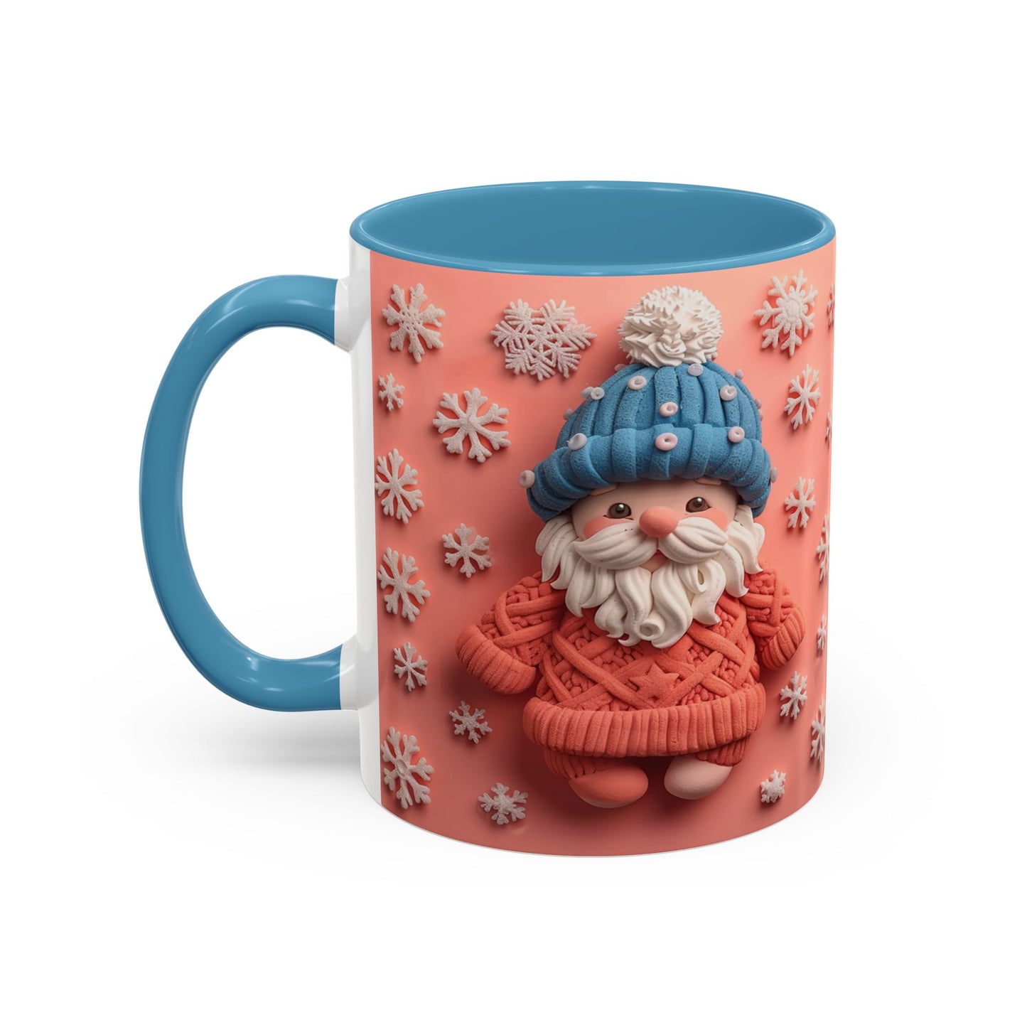 Knit Gnome with Snowflakes Mug | Accent Coffee Mug 11oz 15oz