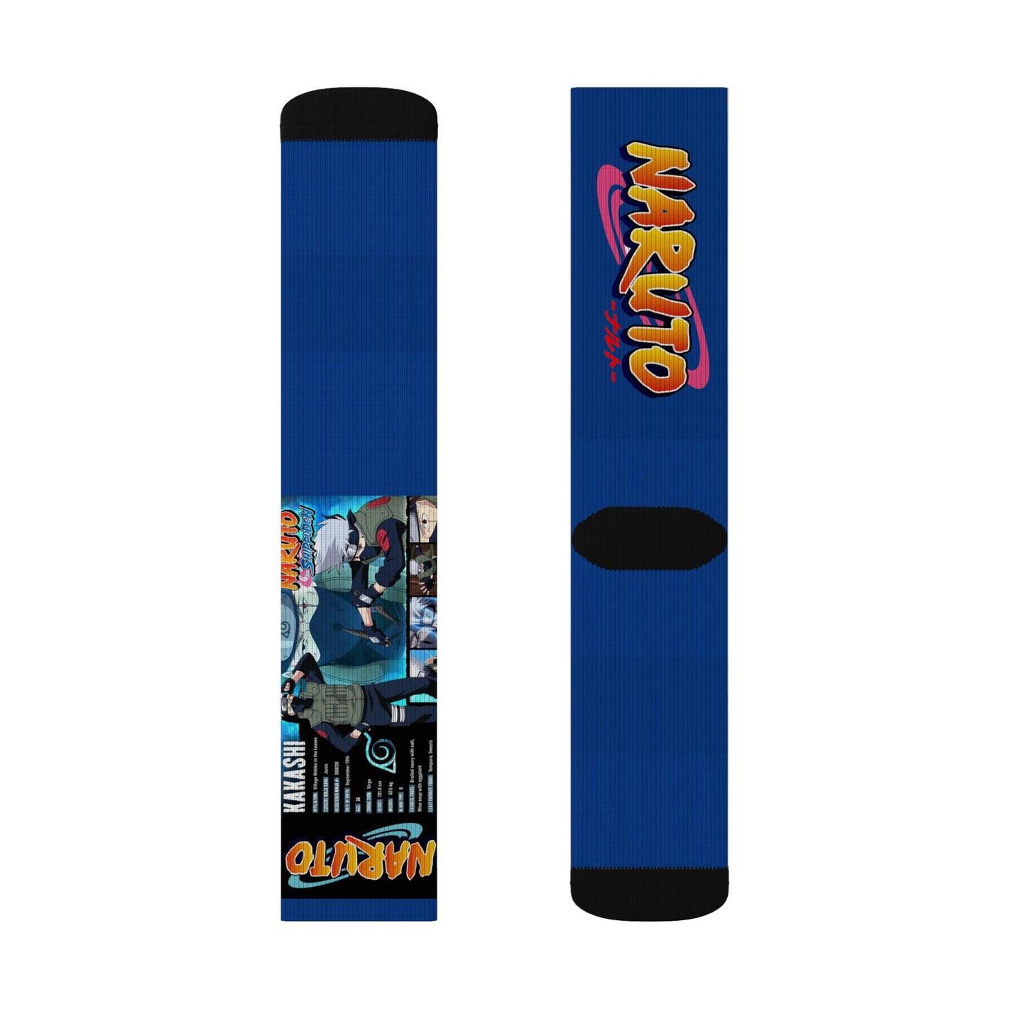 Naruto Collage Socks | Anime Character Sublimation Socks