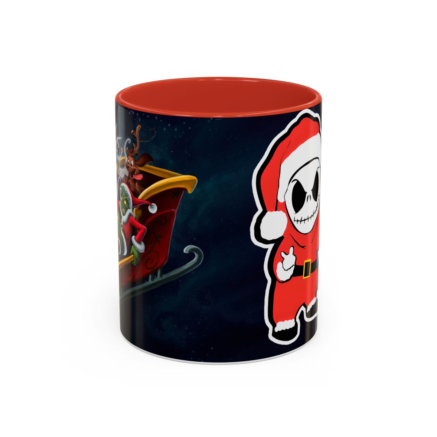 Grinch Jack Skellington Christmas Mug | Accent Coffee Mug