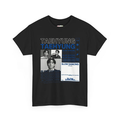 Taehyung Collage Tee | Photo Grid, Slow Dancing Text