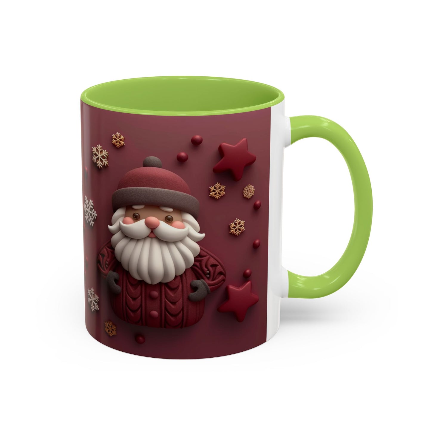 Cute Santa Face Holiday Mug | Christmas Accent Coffee Mug
