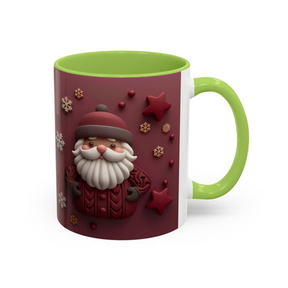 Cute Santa Face Holiday Mug | Christmas Accent Coffee Mug