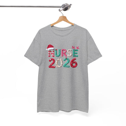 Nurse 2026 Christmas Tee Holiday Nursing Grad TShirt