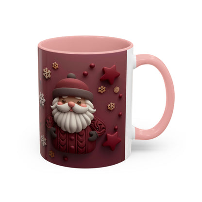 Cute Santa Face Holiday Mug | Christmas Accent Coffee Mug