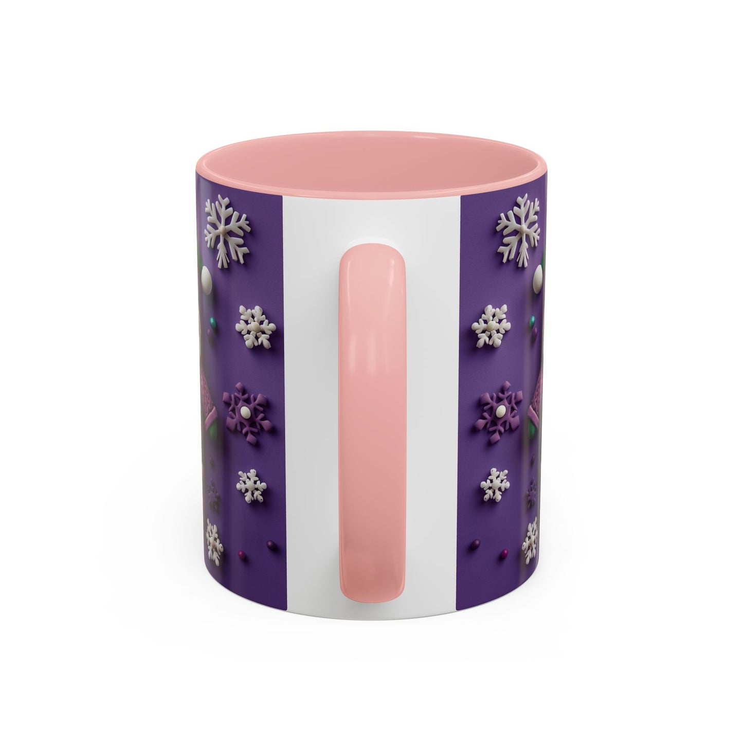 Purple Santa Snowflake Mug | Accent Coffee Mug