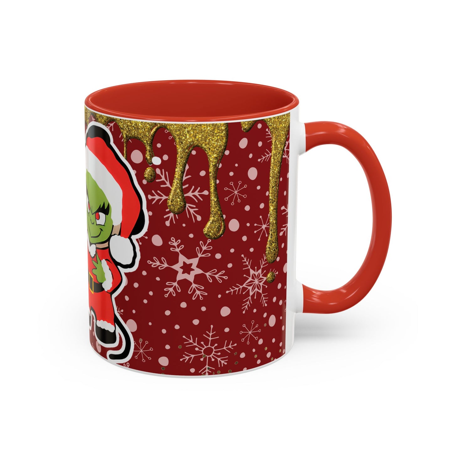 Grinch and Mouse Santa Mug | Accent Coffee Mug 11oz 15oz