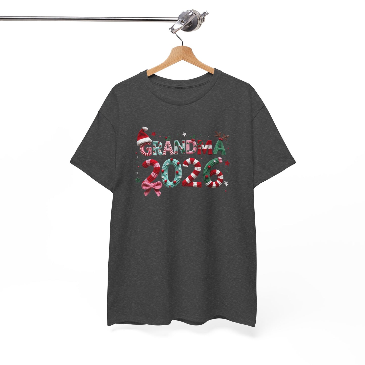 Grandma 2026 Christmas Tee Festive Holiday Gift Shirt for New Grandmothers