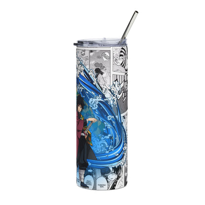 Giyuu Tumbler | Demon Slayer Inspired 20oz Stainless Steel Tumbler