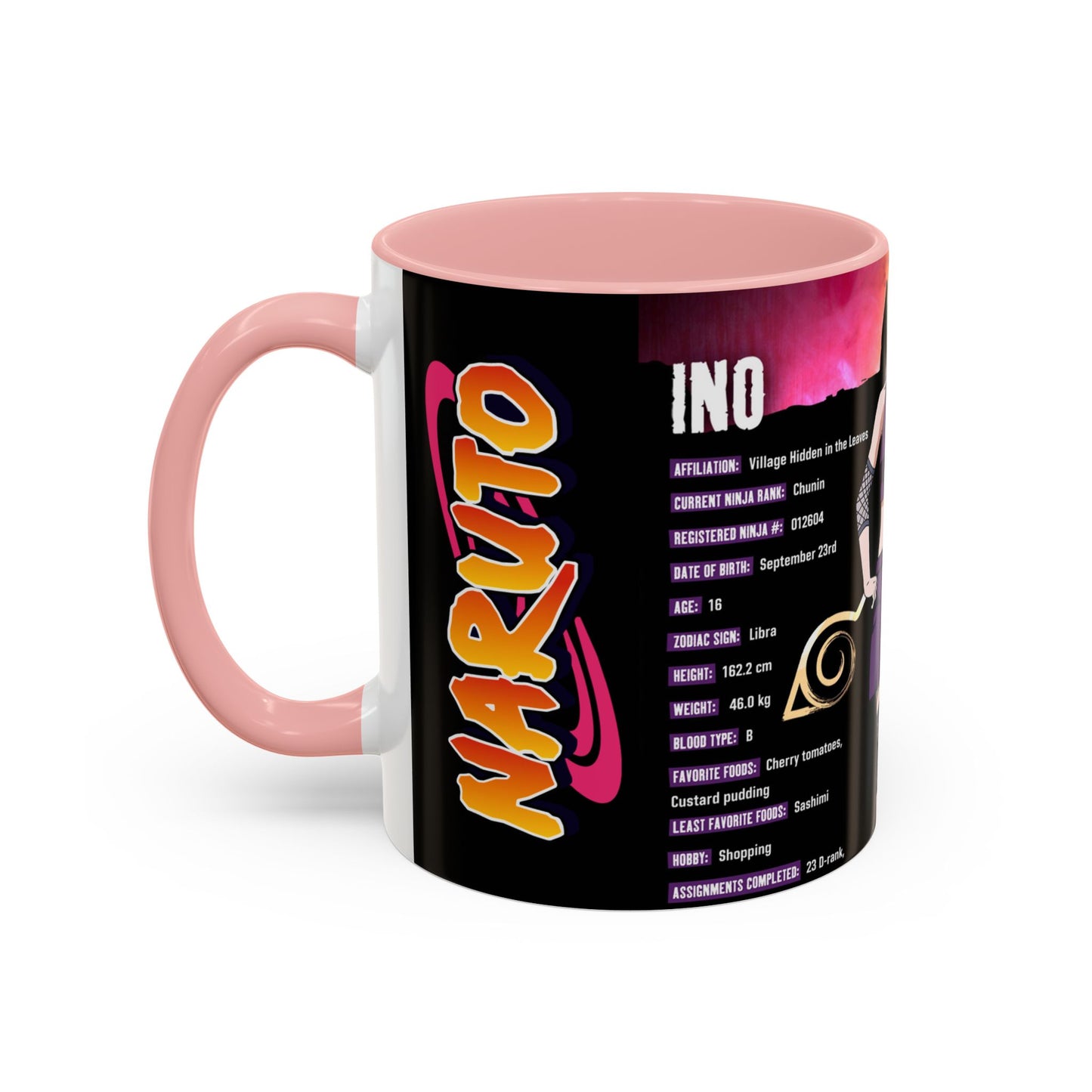 Naruto Shippuden Ino Anime Accent Coffee Mug — 11/15oz