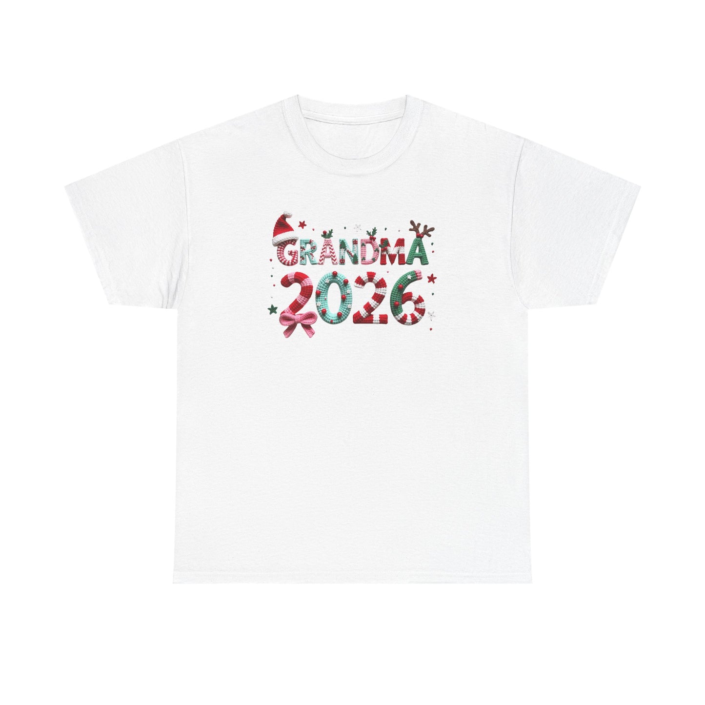 Grandma 2026 Christmas Tee Festive Holiday Gift Shirt for New Grandmothers