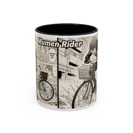 Mumen Rider Comic Panel Coffee Mug  Anime Hero Bike Design (11/15oz)