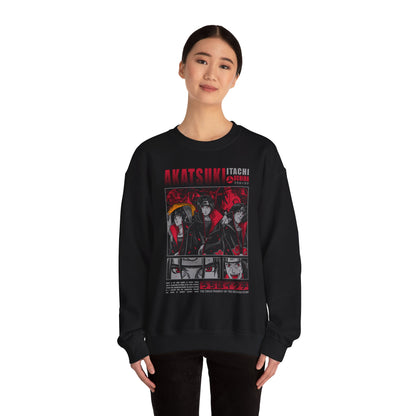 Personalizable Akatsuki Anime Characters Crewneck Sweatshirt | Manga Panel Graphic