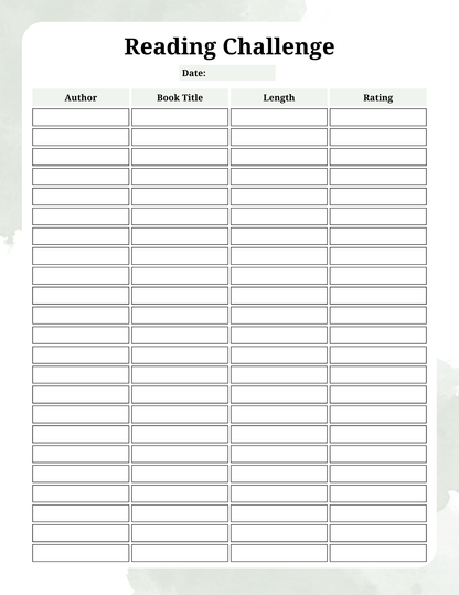 Digital Reading Journal | Digital Download